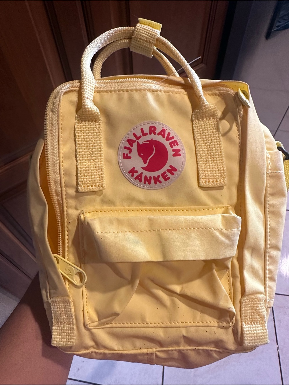 Mini Backpack — Bright Yellow - Picture 2 of 7